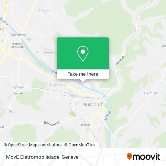 MovE Eletromobilidade map