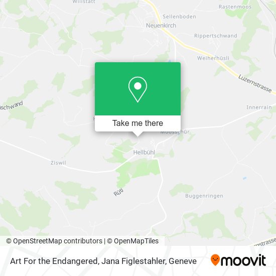 Art For the Endangered, Jana Figlestahler map