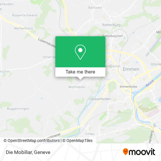 Die Mobiliar map