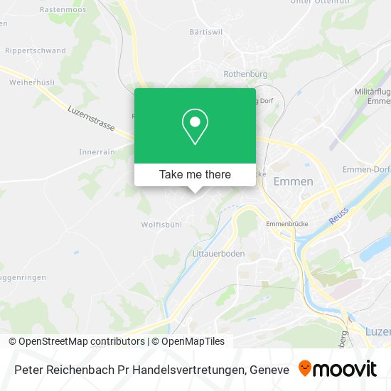 Peter Reichenbach Pr Handelsvertretungen map