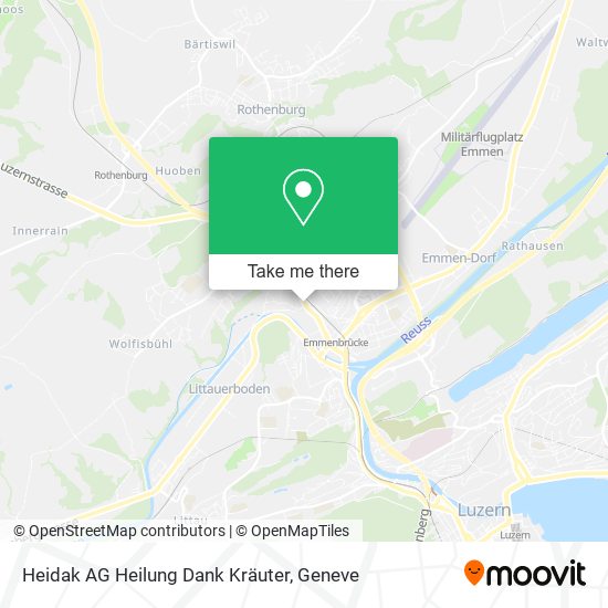 Heidak AG Heilung Dank Kräuter map