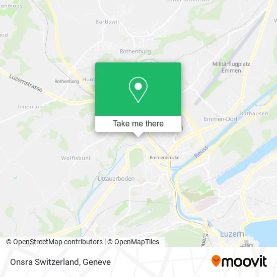 Onsra Switzerland map