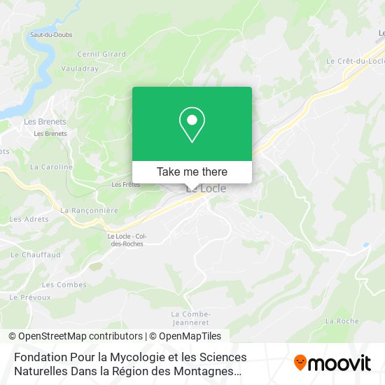 Fondation Pour la Mycologie et les Sciences Naturelles Dans la Région des Montagnes Neuchâteloises map