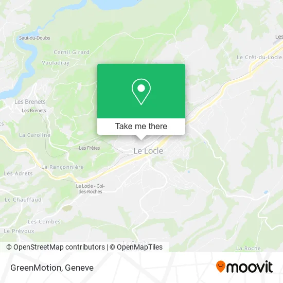 GreenMotion map