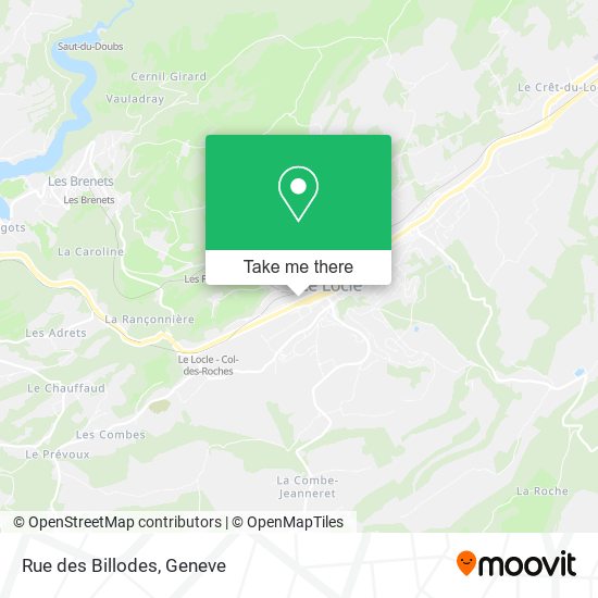 Rue des Billodes map