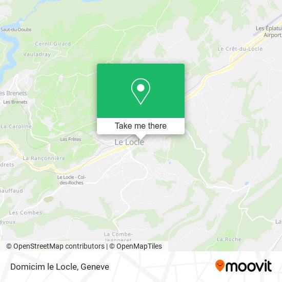 Domicim le Locle map