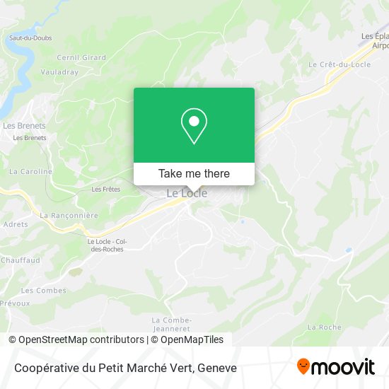 Coopérative du Petit Marché Vert map