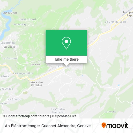 Ap Éléctroménager-Cuennet Alexandre map