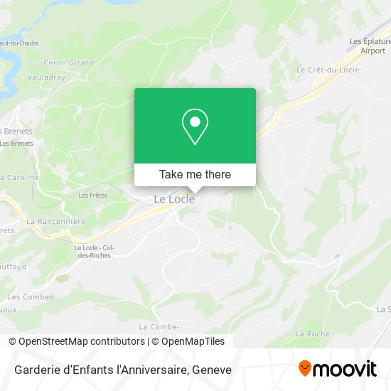 Garderie d'Enfants l'Anniversaire map