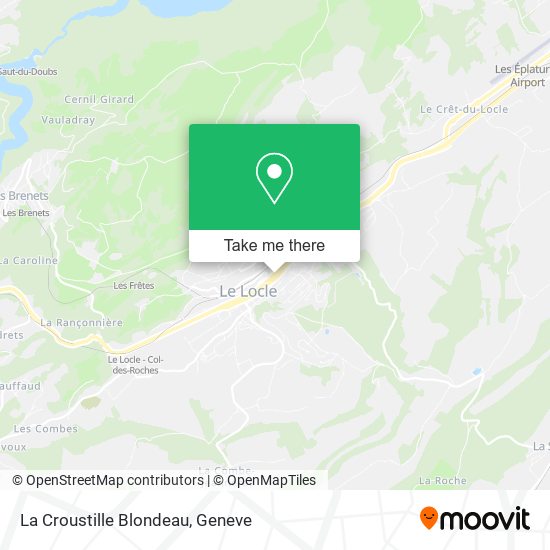 La Croustille Blondeau map