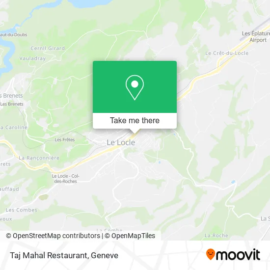 Taj Mahal Restaurant map