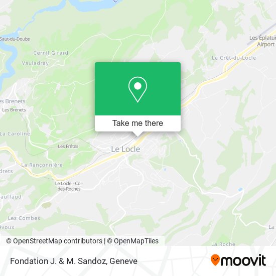 Fondation J. & M. Sandoz map
