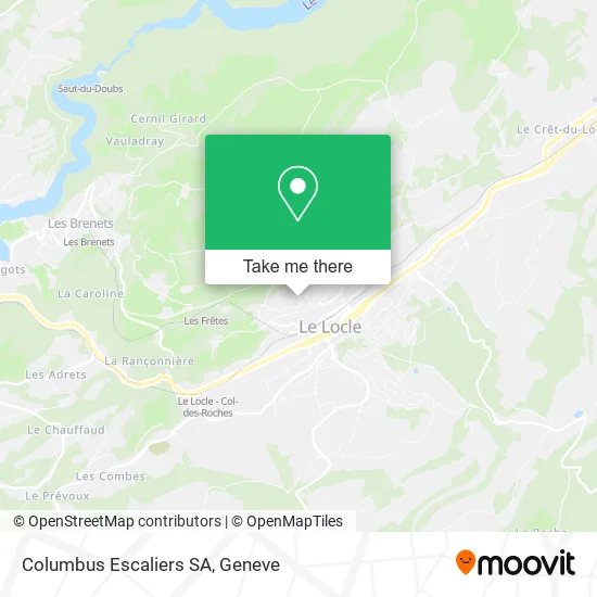 Columbus Escaliers SA map