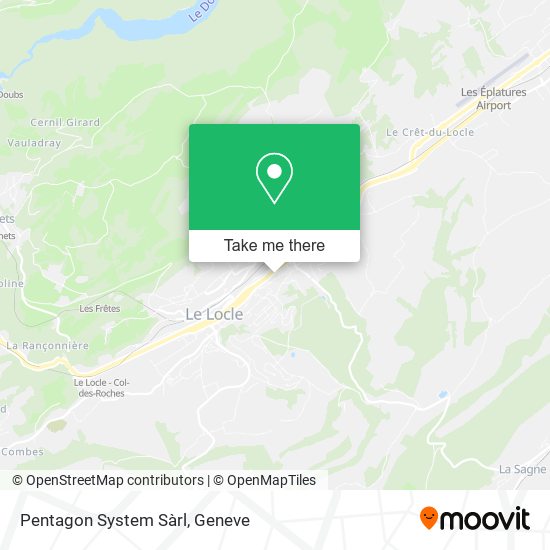 Pentagon System Sàrl map