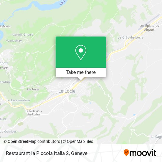 Restaurant la Piccola Italia 2 map