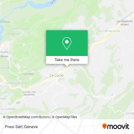 Presi Sárl map