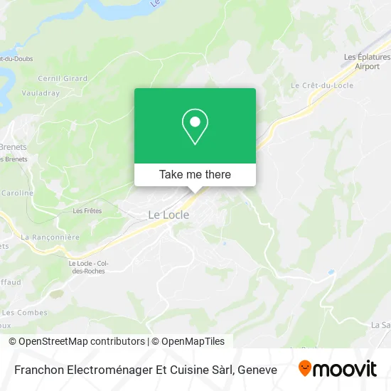 Franchon Electroménager Et Cuisine Sàrl map