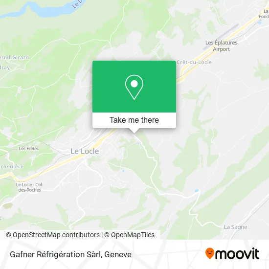 Gafner Réfrigération Sàrl map