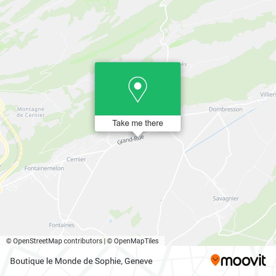 Boutique le Monde de Sophie map