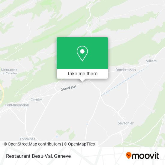 Restaurant Beau-Val map