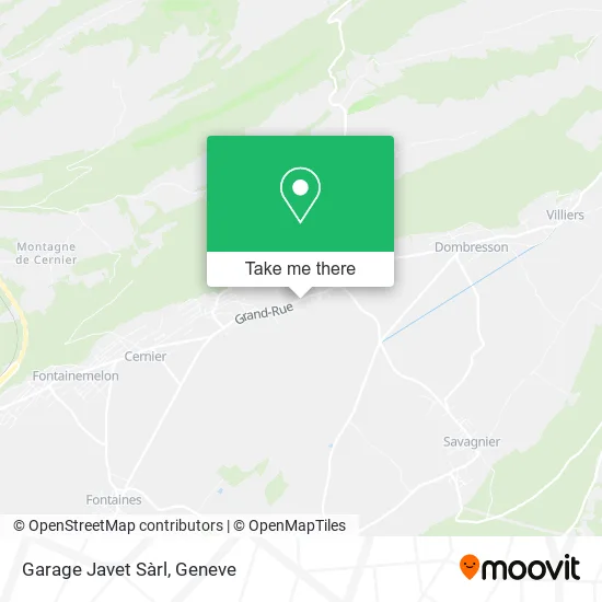 Garage Javet Sàrl map