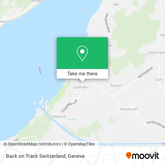 Back on Track Switzerland map