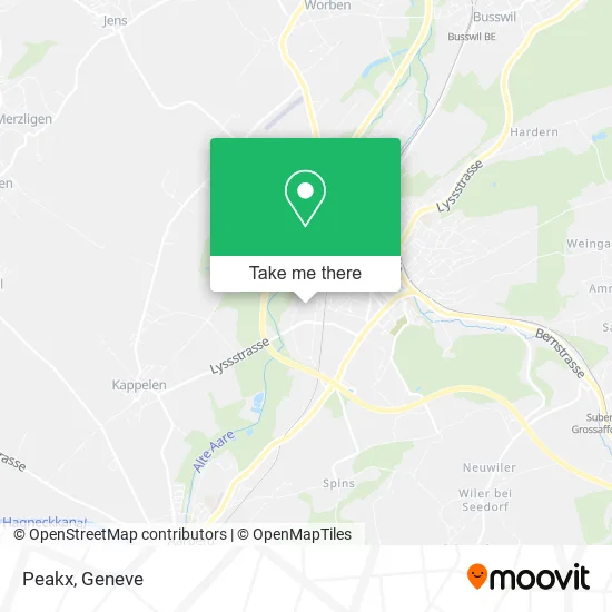 Peakx map