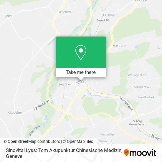 Sinovital Lyss: Tcm Akupunktur Chinesische Medizin map