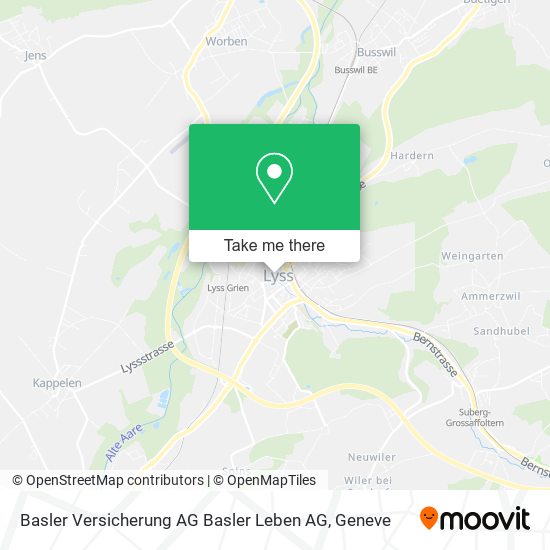 Basler Versicherung AG Basler Leben AG map