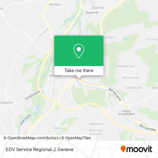 EDV Service Regional J map