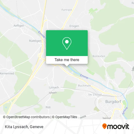 Kita Lyssach map