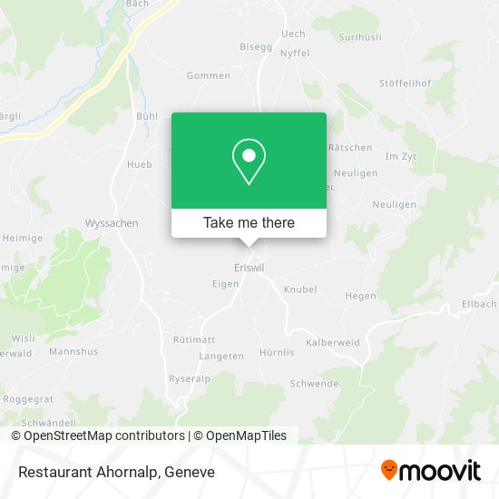 Restaurant Ahornalp map