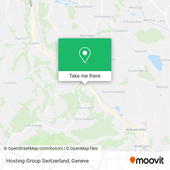 Hosting-Group Switzerland map