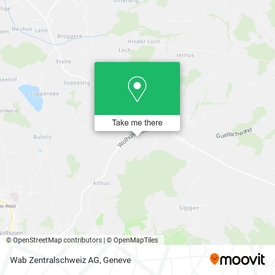 Wab Zentralschweiz AG map