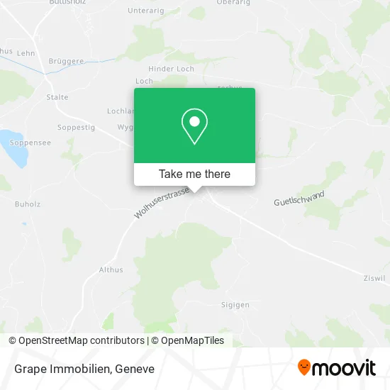 Grape Immobilien map