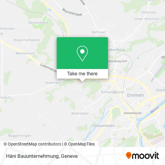 Häni Bauunternehmung map