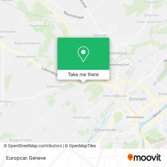 Europcar map