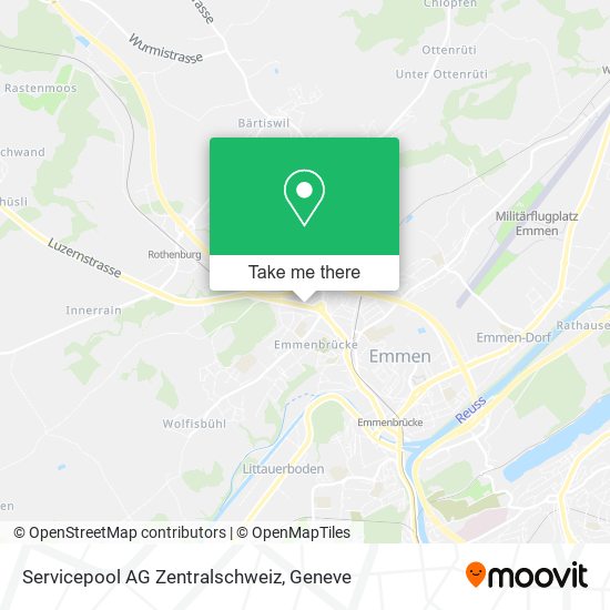 Servicepool AG Zentralschweiz map