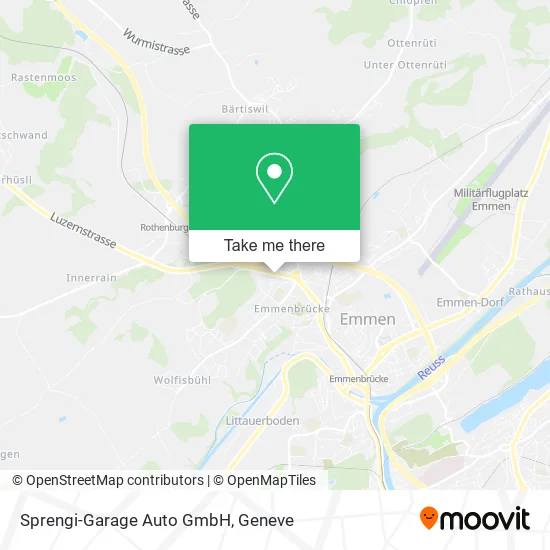 Sprengi-Garage Auto GmbH map