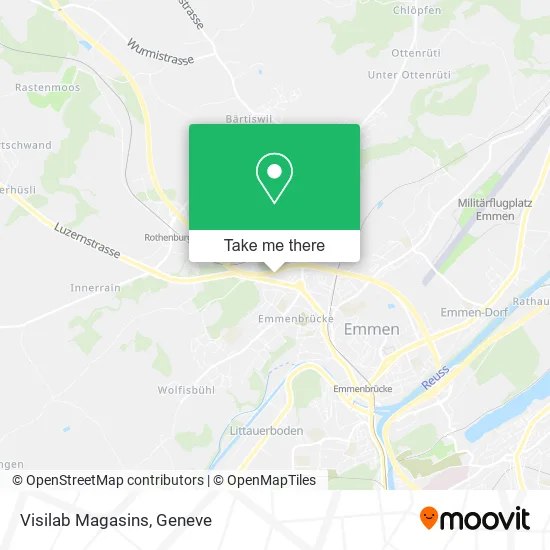 Visilab Magasins map