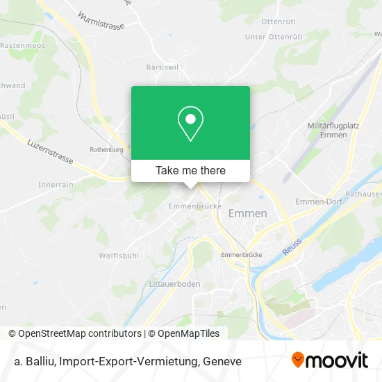 a. Balliu, Import-Export-Vermietung map