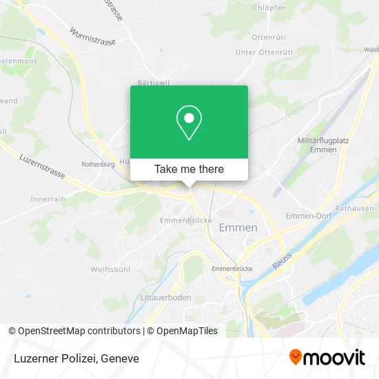 Luzerner Polizei map