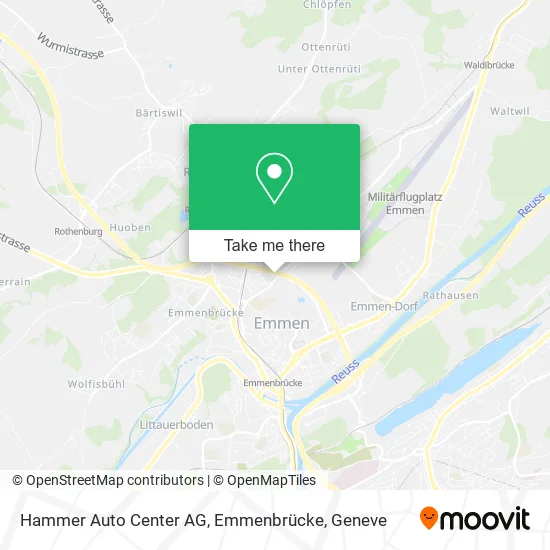Hammer Auto Center AG, Emmenbrücke map