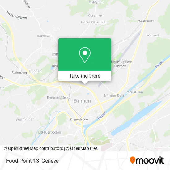 Food Point 13 map