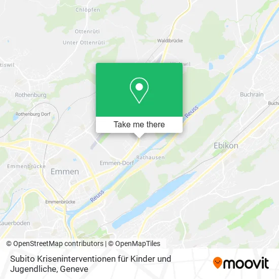 Subito Kriseninterventionen für Kinder und Jugendliche map