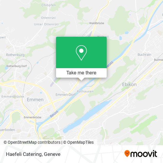 Haefeli Catering map