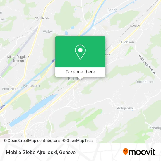 Mobile Globe Ajrulloski map