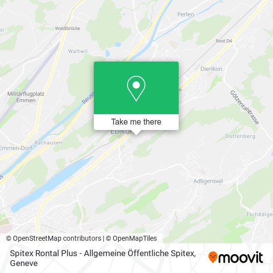 Spitex Rontal Plus - Allgemeine Öffentliche Spitex map