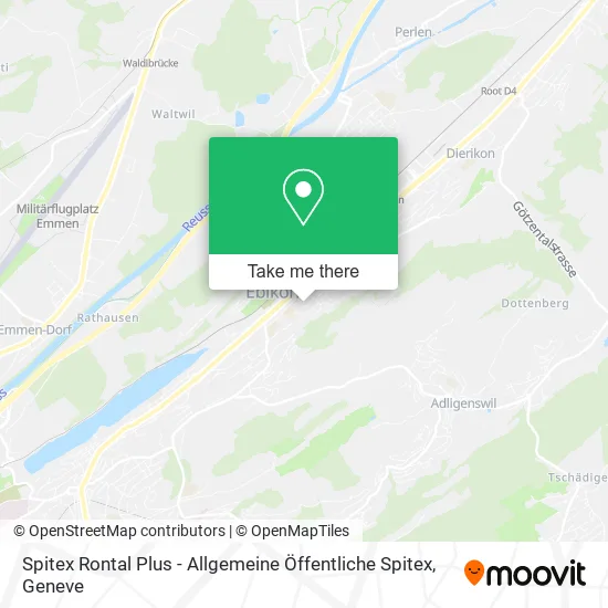 Spitex Rontal Plus - Allgemeine Öffentliche Spitex map