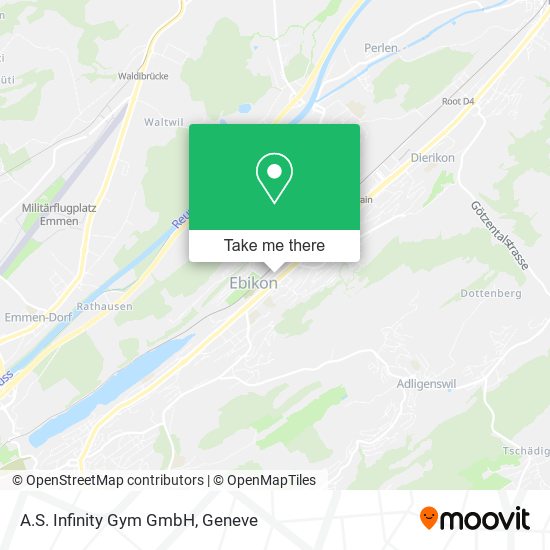 A.S. Infinity Gym GmbH map